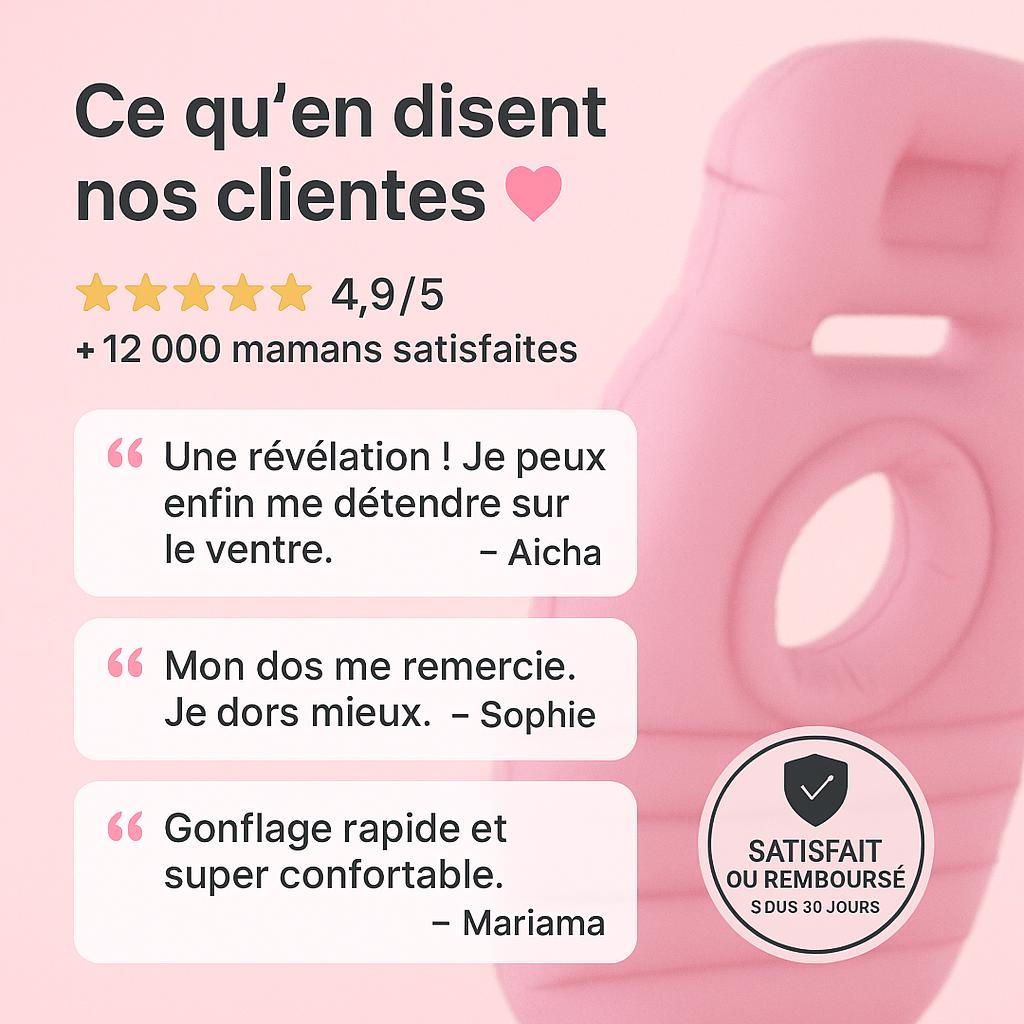 VEELANOO™ – Le matelas de grossesse qui libère ton ventre et soulage ton dos