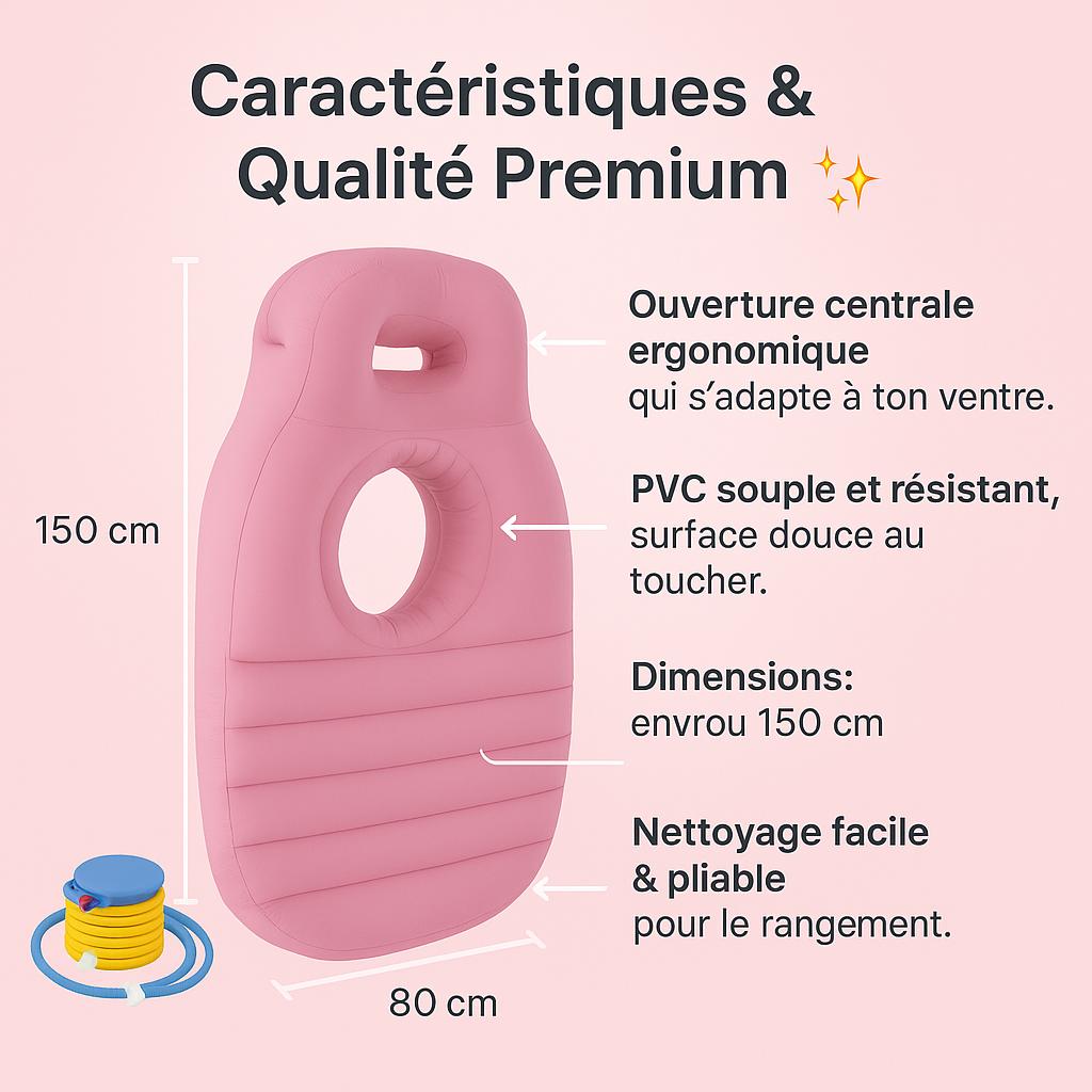 VEELANOO™ – Le matelas de grossesse qui libère ton ventre et soulage ton dos